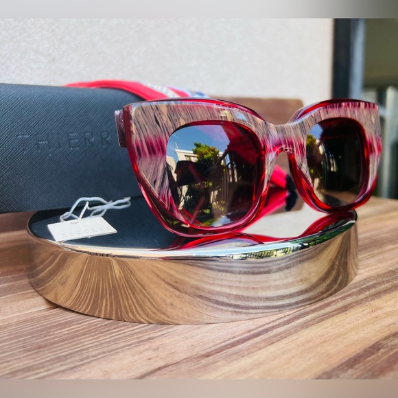 Thierry Lasry Intimacy Red Cat-Eye Sunglasses $485 Brand New! - Picture 8 of 15